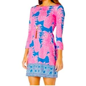 Lilly Pulitzer Pink Sophie Shift Dress, 3/4 Sleeves, Women’s XL
